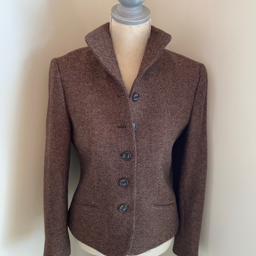 Brown tweed blazer